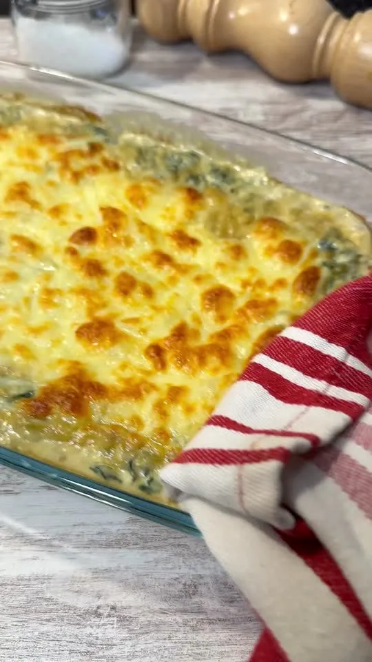 Espinacas a la crema gratinadas