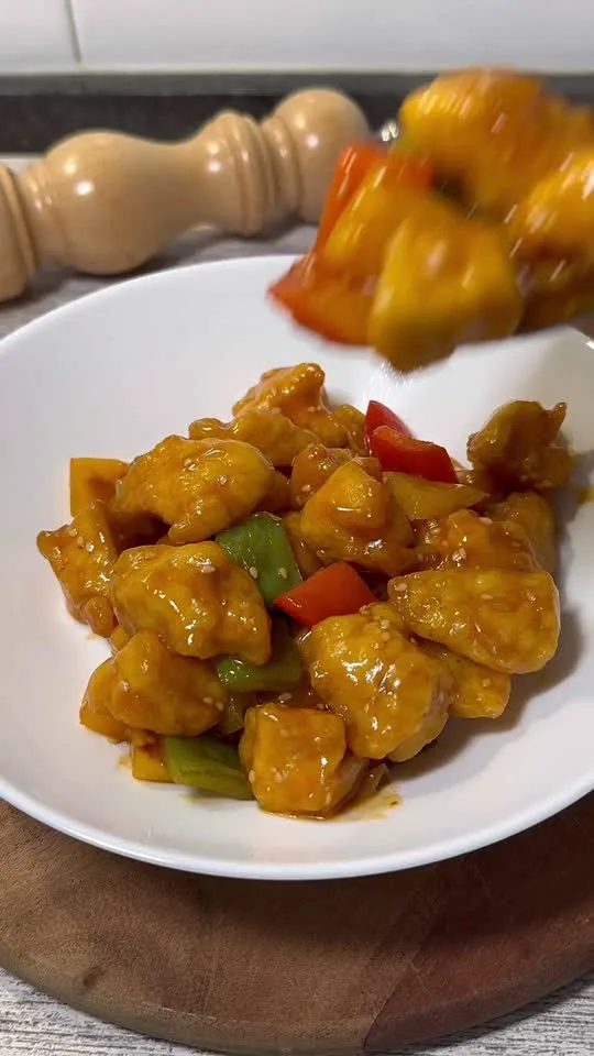 Pollo Agridulce Estilo Chino